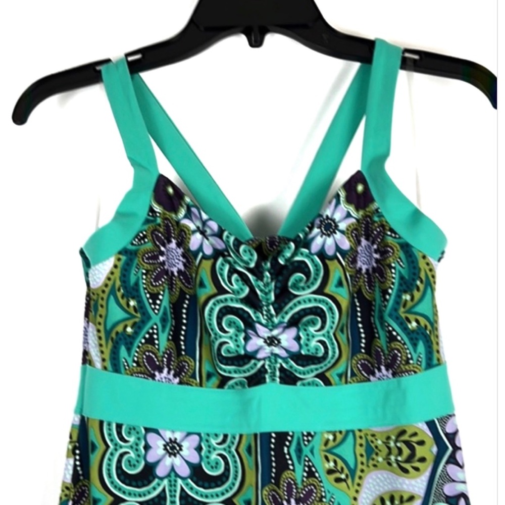 Prana Amaya Floral Print Racer Back Dress Sz:M - Picture 3 of 10